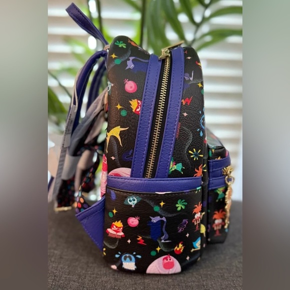2025 Disney Parks Inside Out 2 Pixar Loungefly Backpack NWT​ - Picture 4 of 4